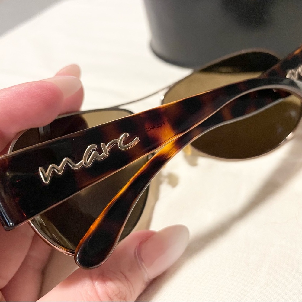 Unisex Marc by Marc Jacobs Tortoise Shell Aviator Sunglasses - Polarized